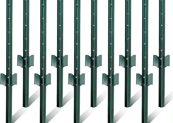6 Ft Galvanized Steel T Fence Post Keep Predators Out And Adapt To All Wire Mesh Barriers With Fencing