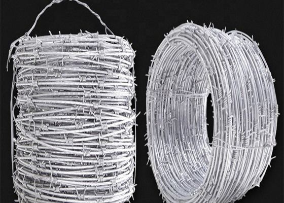 Recinzione a maglia di filo spinato galvanizzato in PVC rivestito resistente agli urti con lunghezze personalizzate