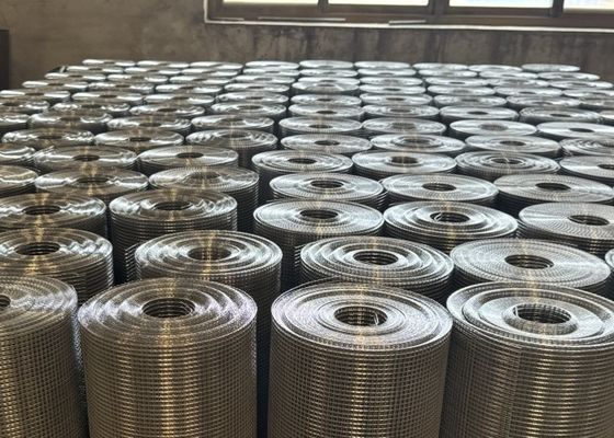 Griglia di acciaio inossidabile luminosa resistente per imballaggio di pallet Rulli di maglia di acciaio