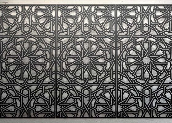 Pannello di soffitto in acciaio inossidabile decorativo con disegni perforati personalizzabili