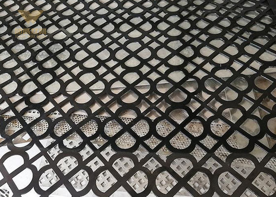 Fogli di alluminio perforato a buco rotondo quadrato per facciata edilizia