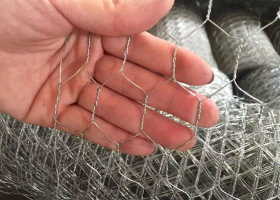 Griglia di filo galvanizzato esagonale a doppia torsione per allevamenti di pollame